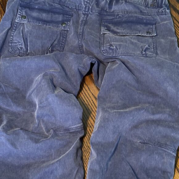 We The Free Can't Compare Slouch Pants Womens XS  Zip Pockets Buckle Cargo Blue - Picture 10 of 16